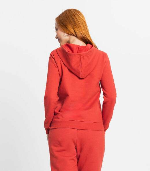Blusão Com Capuz Feminino Rovitex Laranja