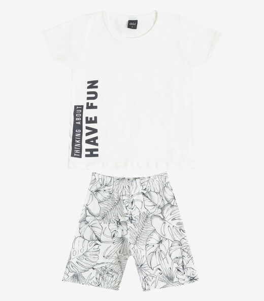 Conjunto Infantil Menino Select Bege