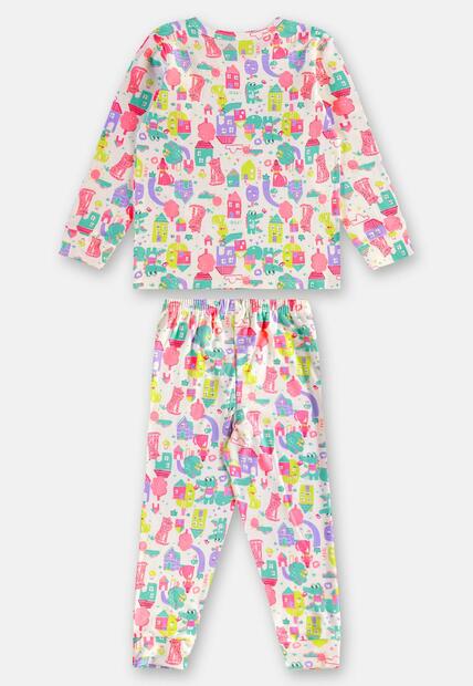 Pijama Longo Infantil Unissex Suedine Up Baby