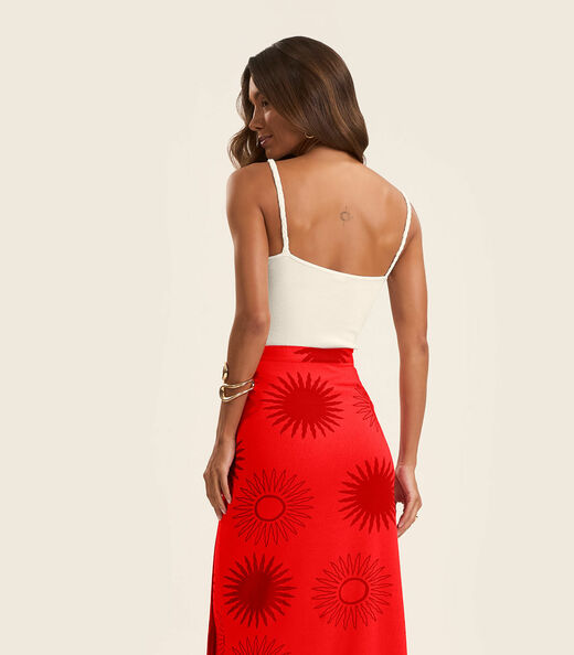 Regata Feminina Ribana de Viscose Rovitex Bege