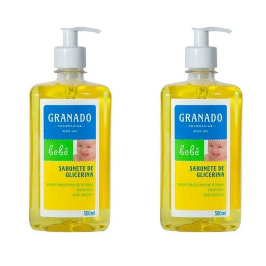Image_Kit c/2 Sabonetes Liquido Infantil Granado Bebê 500ml