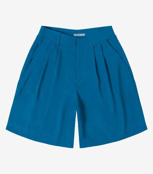 Bermuda Feminina Com Bolsos Endless Azul