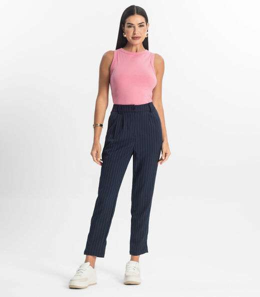 Regata Básica Feminina em Cotton Leve Rovitex Rosa