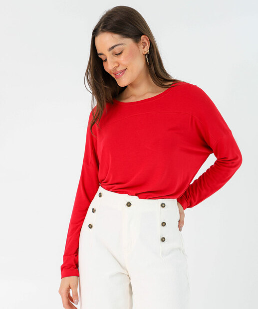 Image_Blusa Feminina Manga Longa Marisa Vermelho
