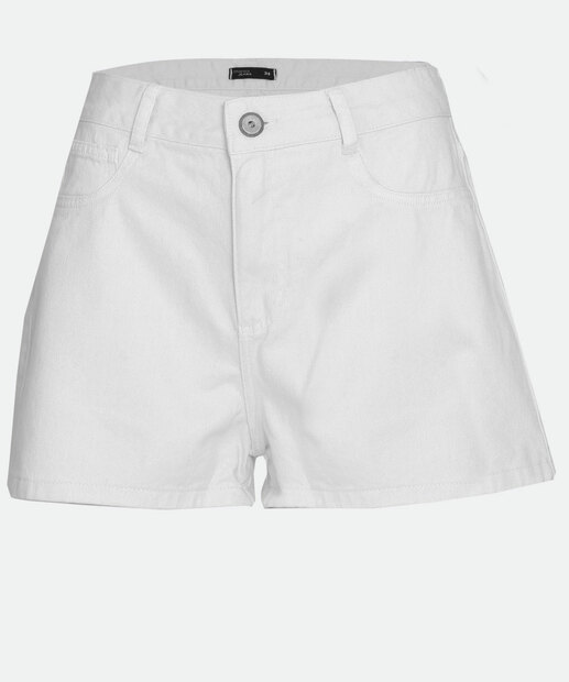 Short Cintura Alta Feminino Sarja Marisa