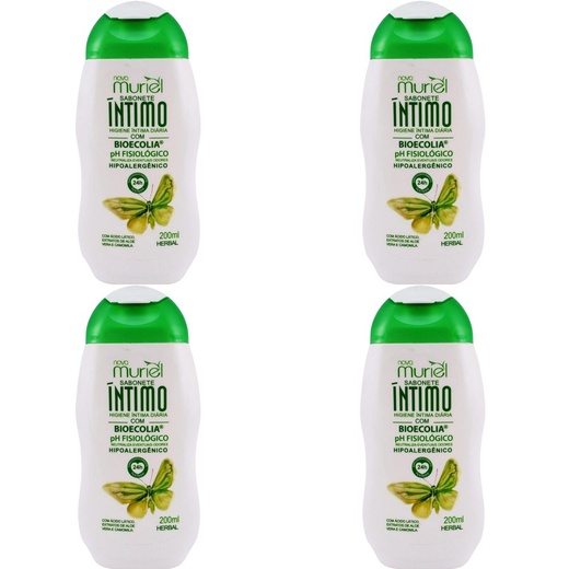 Image_Kit c/4 Sabonetes Muriel Intimo Herbal 200ml cada