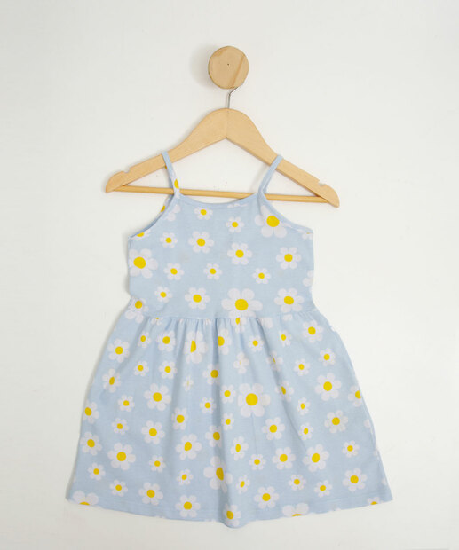 Vestido Infantil Estampa Margaridas Marisa Tam 1 a 3