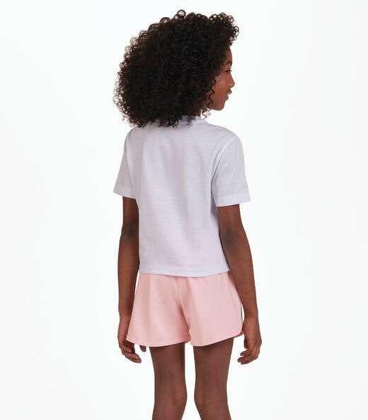 Conjunto Camiseta com Shorts Menina Trick Nick Branco