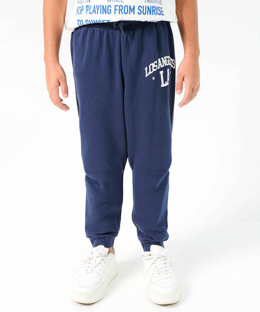 Calça Juvenil Moletom Estampado MR Tam 10 a 16 Azul
