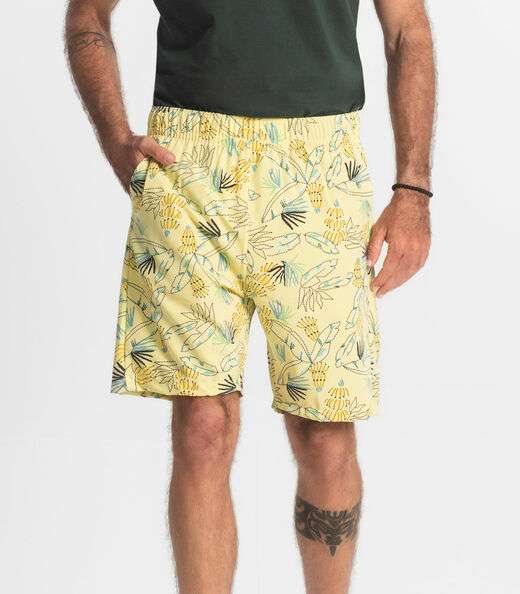 Bermuda Masculina Microfibra Diametro Amarelo