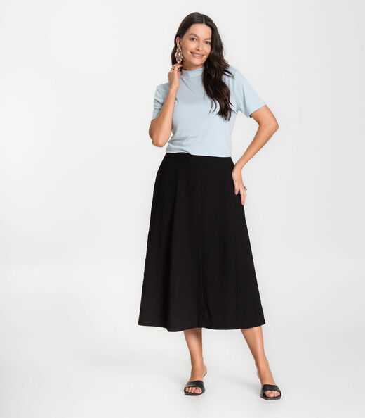 Blusa Cropped Feminina Select Azul