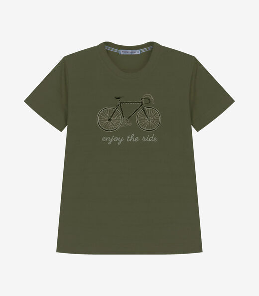 Image_Camiseta Infantil Meia Malha Estampa Trick Nick Verde