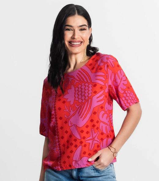 Blusa Feminina Infinita Cor Vermelho