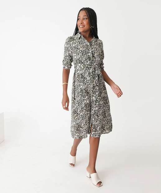 Image_Vestido Feminino Chemise Midi Estampa Animal Print Marisa