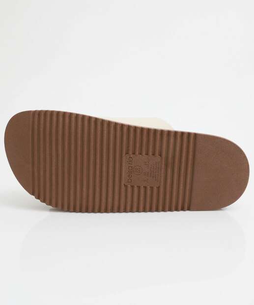 Rasteirinha Feminina Birken Fivelas Beira Rio Branco