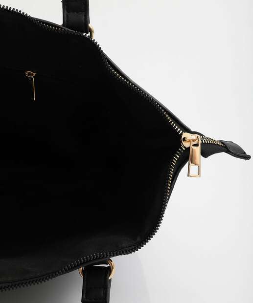 Bolsa De Ombro Tote Feminina Alice Pallucci Preto