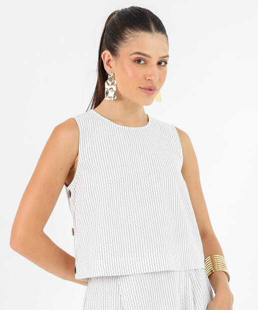 Image_Blusa Regata Feminina Listrada Botões Marisa Off White