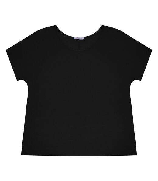 Image_Blusa Manga Curta Feminina Plus Size Secret Glam Preto
