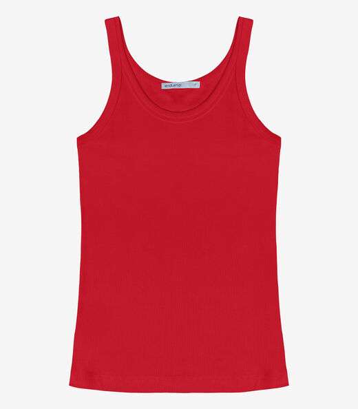 Regata Feminina Em Ribana Endless Vermelho