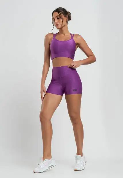 Short Suplex Wonder Gloss Roxo Salvatore Fashion