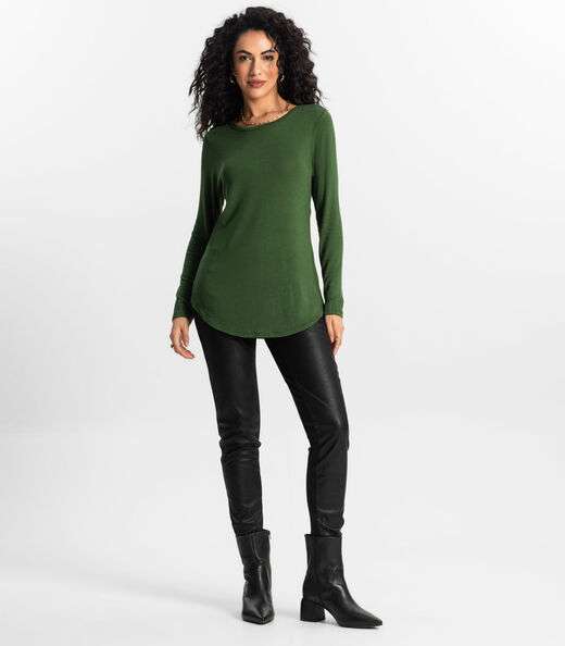 Blusa Feminina Manga Longa Rovitex Verde
