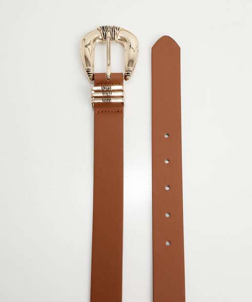 Cinto Feminino Fivela Marisa Marrom