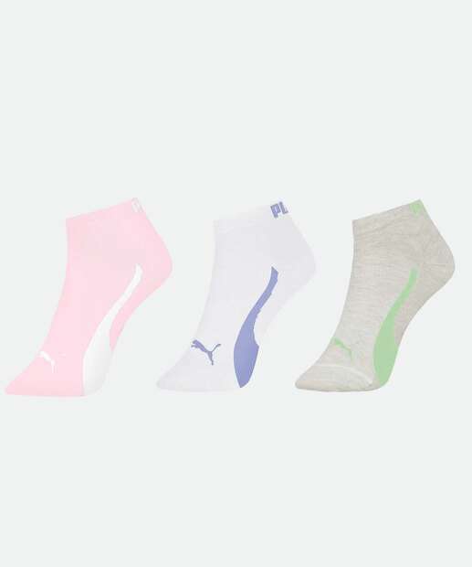 Image_Kit 3 Pares Meias Invisível Feminina Bicolor Puma
