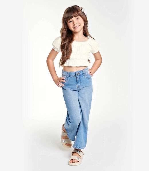 Calça Pantalona Infantil Trick Nick Azul