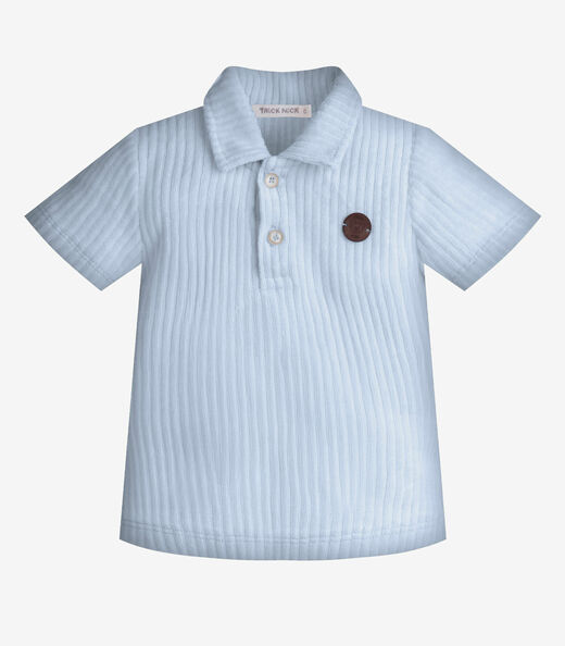Conjunto Infantil Polo Com Bermuda Trick Nick Azul