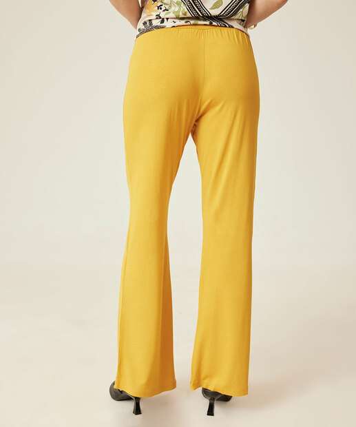 Calça Feminina Flare Tiras Amarração 