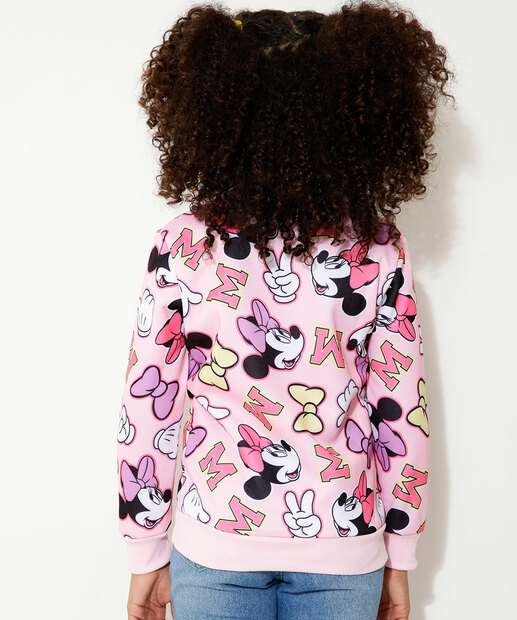 Blusão Infantil Moletinho Minnie Disney Tam 4 a 12