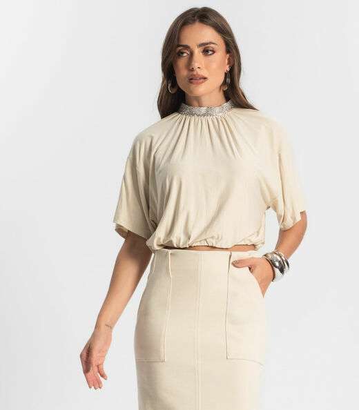 Image_Blusa Feminina Gola Alta Endless Bege