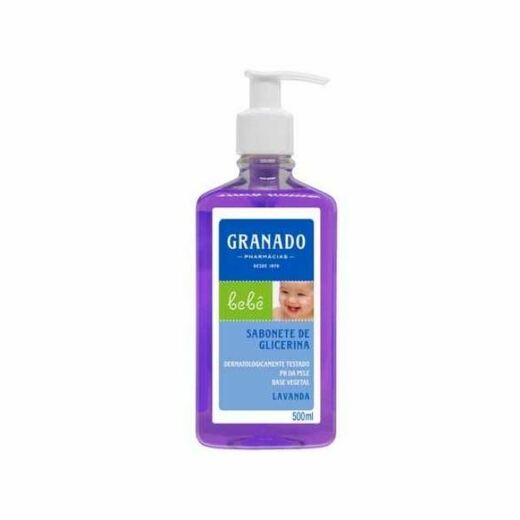 Image_Kit c/9 Sabonete Liquido Infantil Granado Bebê 500ml Lavanda