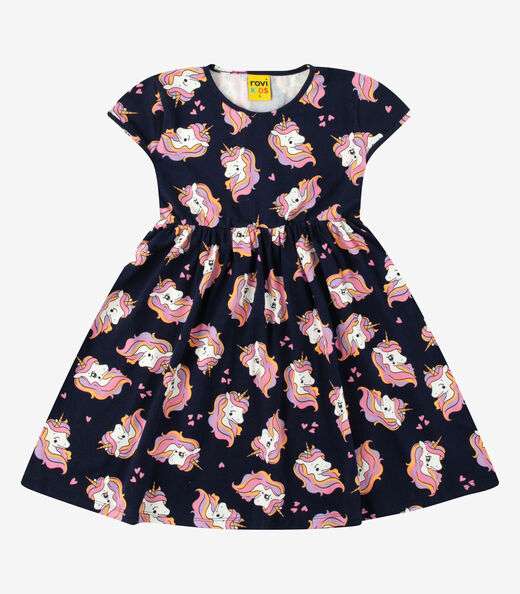 Vestido Cotton Rovi Kids Azul