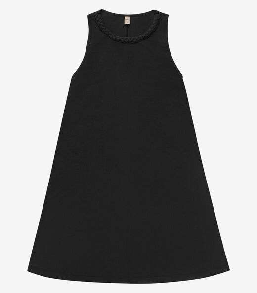 Image_Vestido Curto Visco Maquinetada Feminino Rovitex Preto