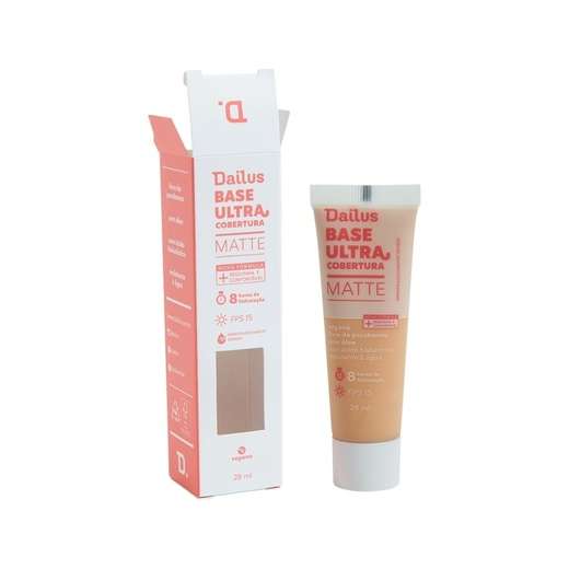Base Líquida Dailus Matte Ultra Cobertura Claro D03