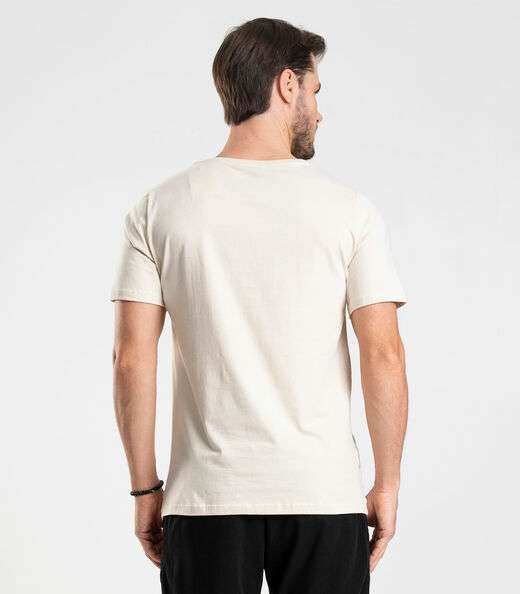 Camiseta Masculina Básica Diametro Bege