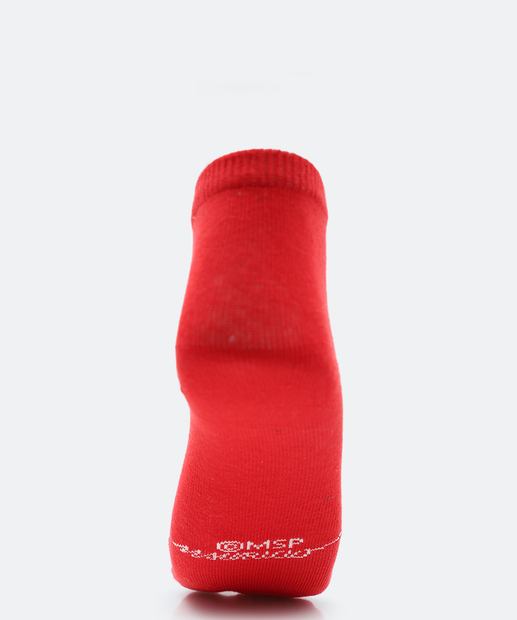 Kit 2 Meias Infantil Turma Da Mônica Vermelho