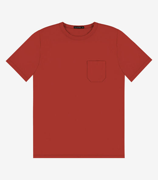 Image_Camiseta Masculina em Meia Malha Diametro Vermelho