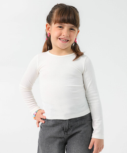 Image_Blusa Infantil Canelada Marisa Tam 4 a 10 Off White