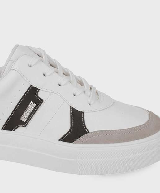 Tênis Casual Feminino Recorte Bebecê Branco