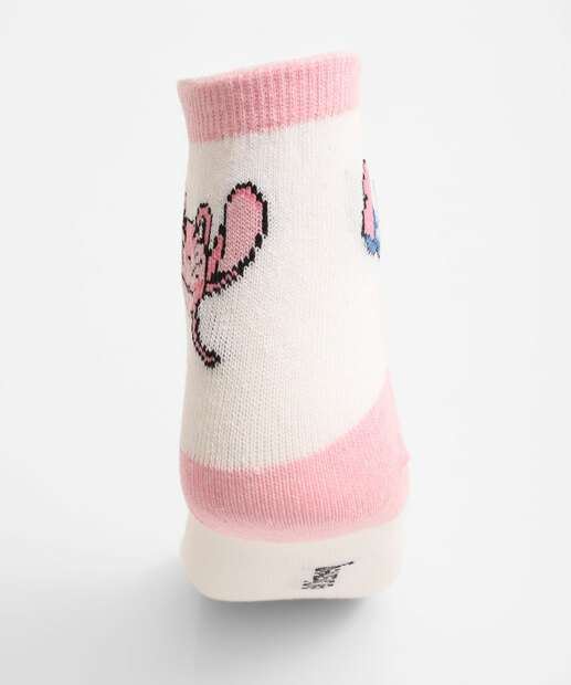 Kit 2 Meias Infantil Estampa Stitch Disney