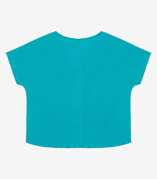 Blusa Lisa Plus Infinita Cor Azul