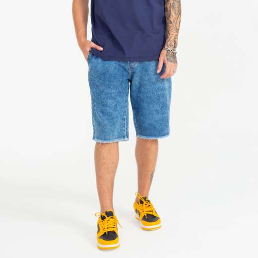 Image_Bermuda Jeans Rock e Soda Masculina Skinny Barra Mordida