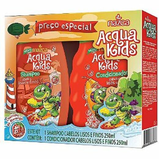 Image_Shampoo e Condicionador Acqua Kids 250ml Lisos e Finos