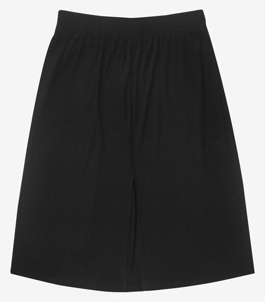 Saia Super Midi Feminina Plus Size Secret Glam Preto