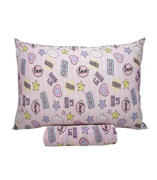 Jogo De Cama Solteiro Kids Doce Vida Rosa