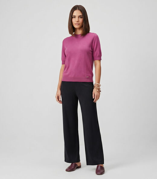 Blusa Feminina Manga Curta Tricot Endless Vermelho