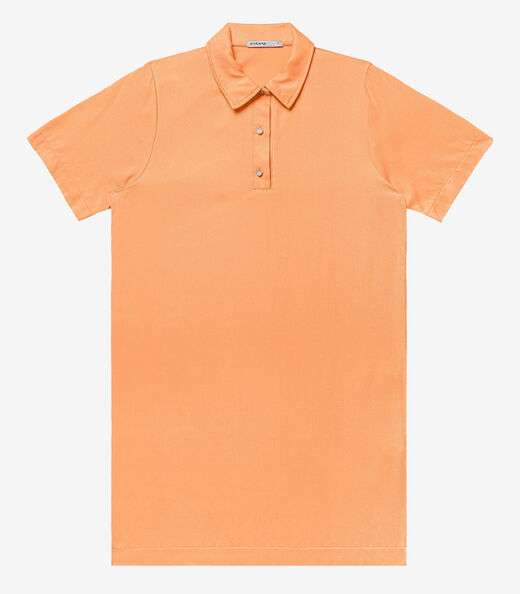 Vestido Curto Viscose Double Feminino Endless Laranja