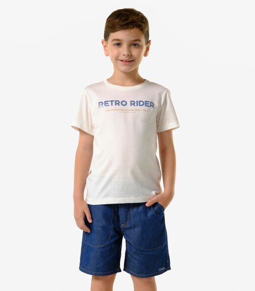 Image_Conjunto Infantil Camiseta Com Bermuda Trick Nick Bege